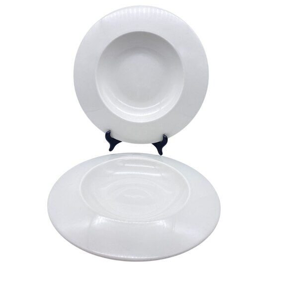 Steelite Distinction Float White wide rim soup pasta Bowl minimalist 19oz - Picture 2 of 16